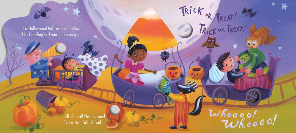 Goodnight Train Halloween Board Book
