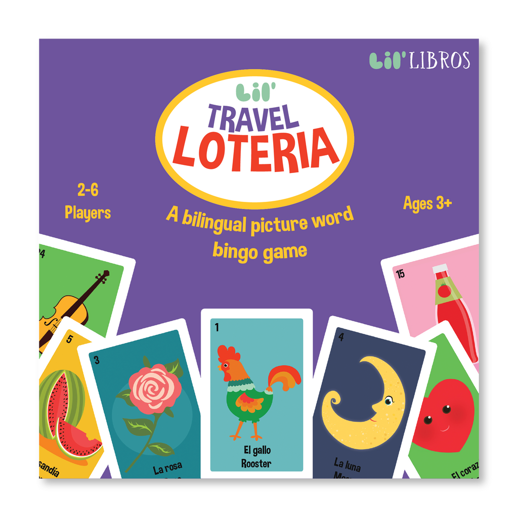 Lil’ Travel Loteria: A Bilingual Picture Word Bingo Game (Bilingual: English and Spanish)