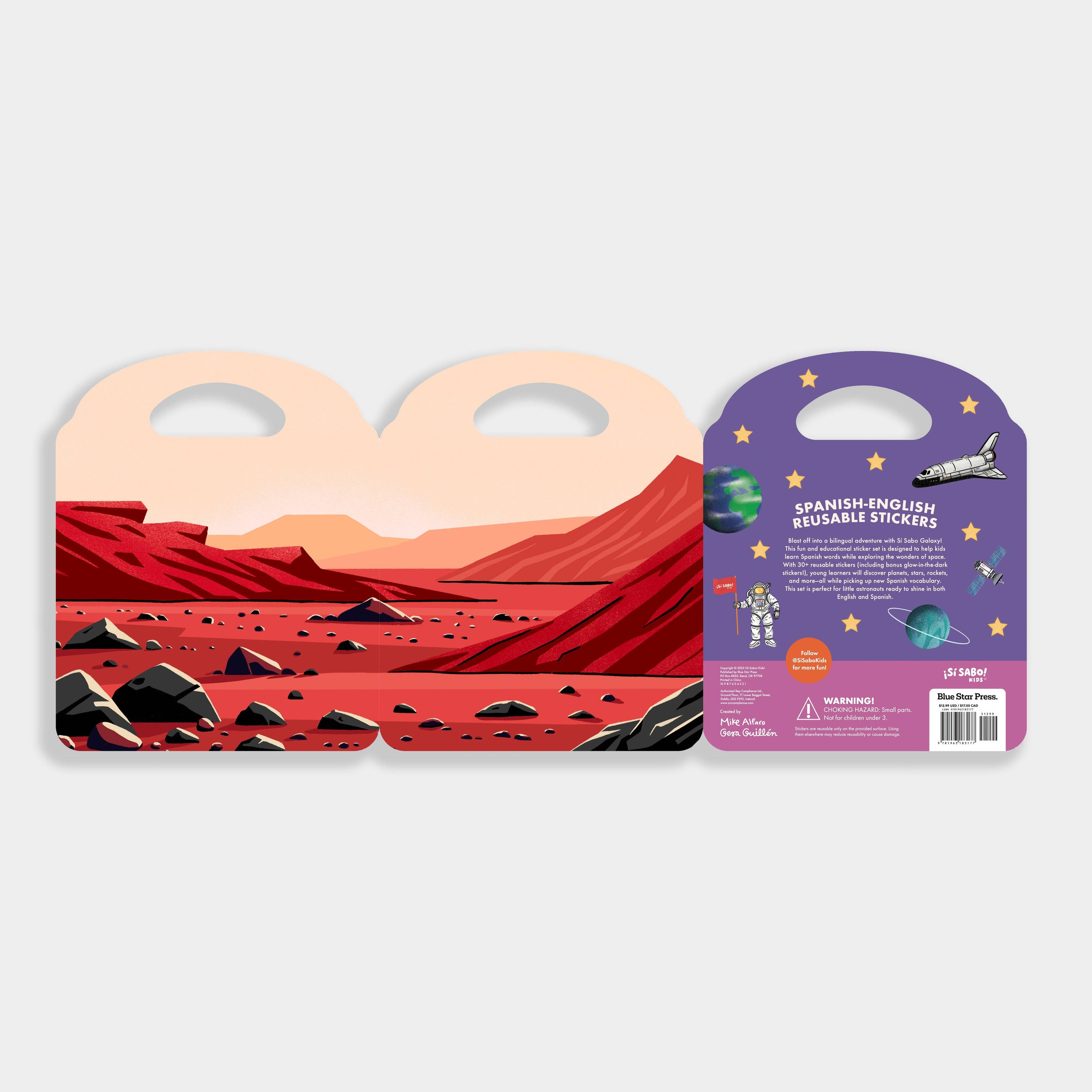 Sí Sabo Galaxy: A Space Bilingual Reusable Sticker Play Set