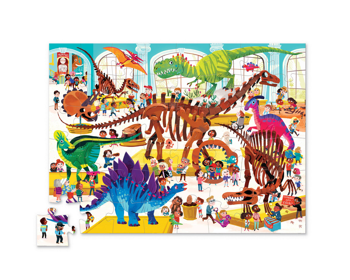 60-Piece Day at the Dinosaur Museum