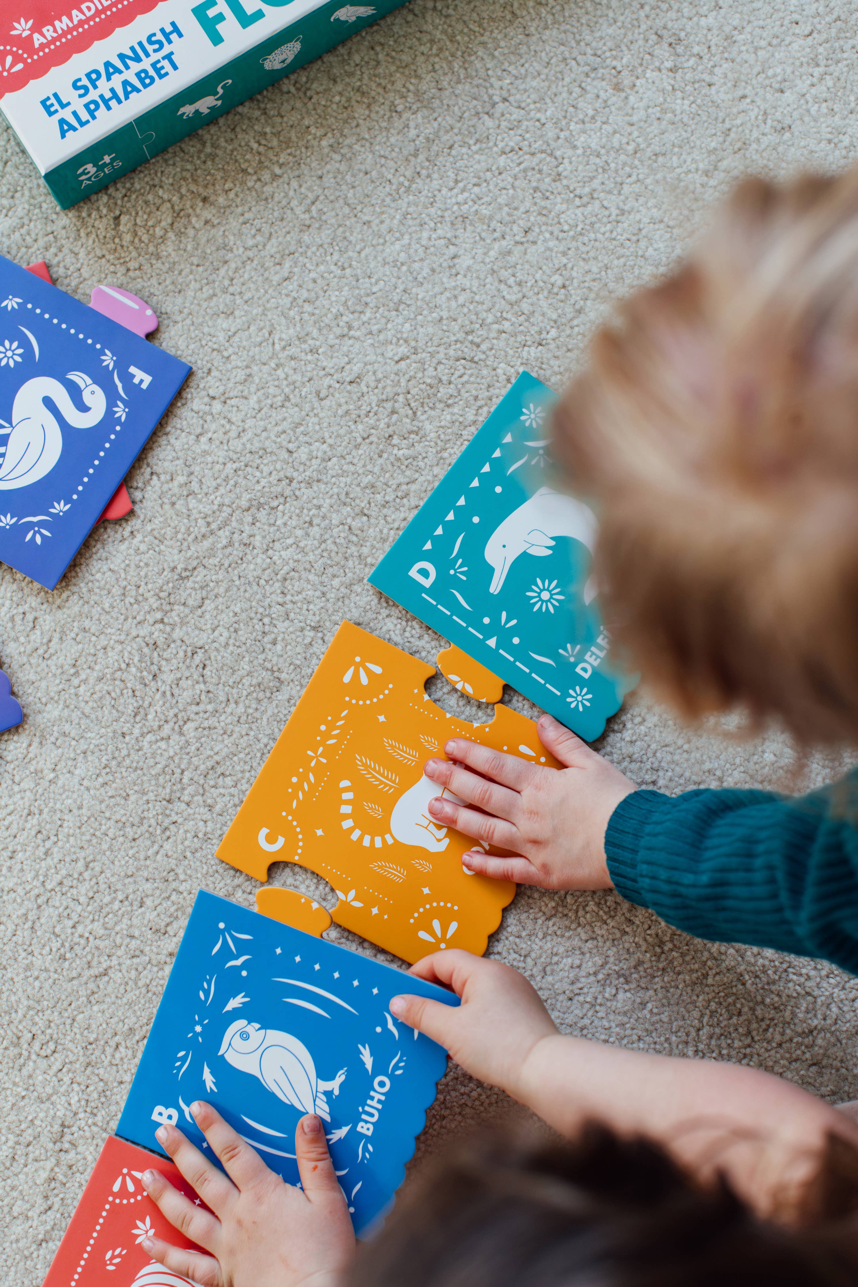 El Spanish Alphabet Jumbo Floor Puzzle: 27-Piece ABC Puzzle