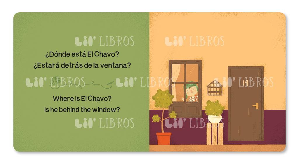 Where is? / ¿Dónde está? El Chavo (Bilingual English and Spanish)