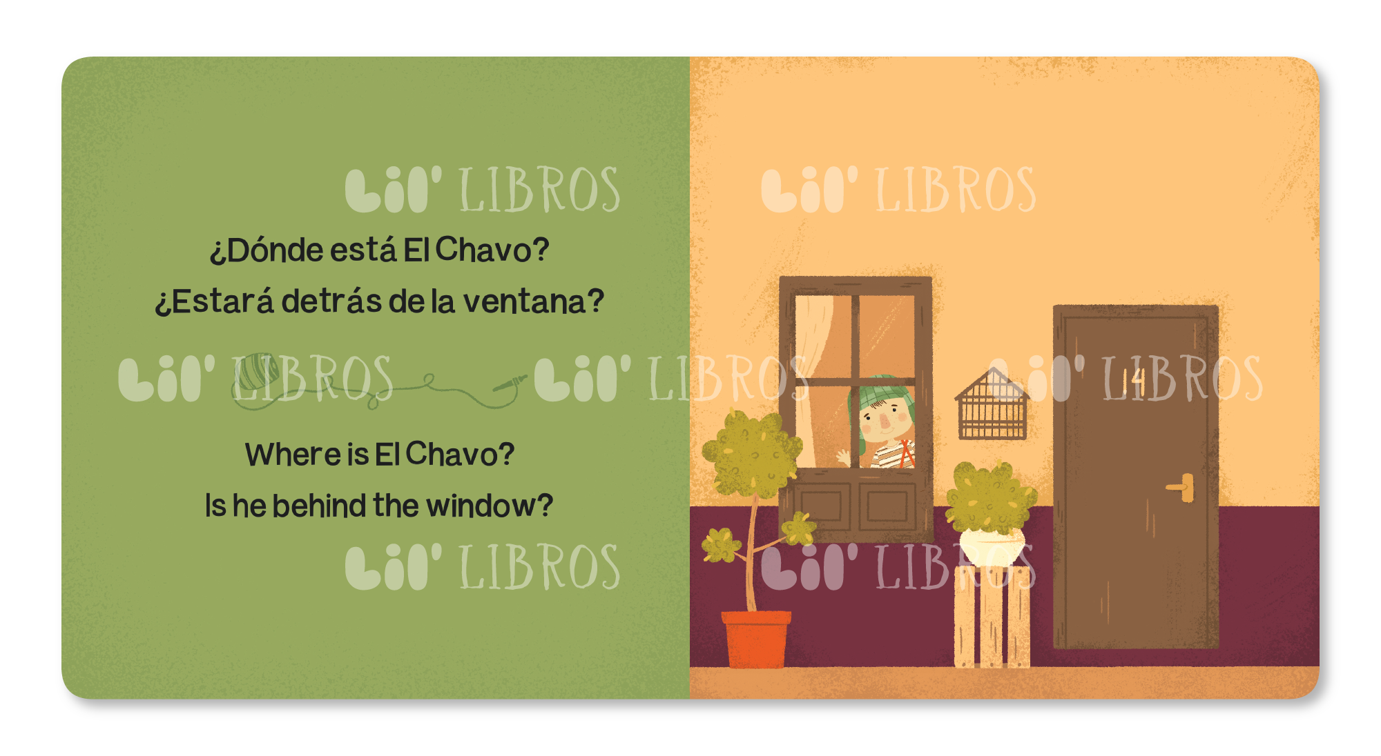 Where is? / ¿Dónde está? El Chavo (Bilingual English and Spanish)