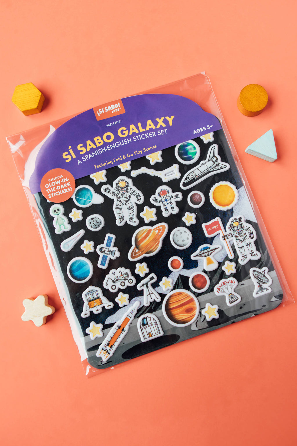 Sí Sabo Galaxy: A Space Bilingual Reusable Sticker Play Set