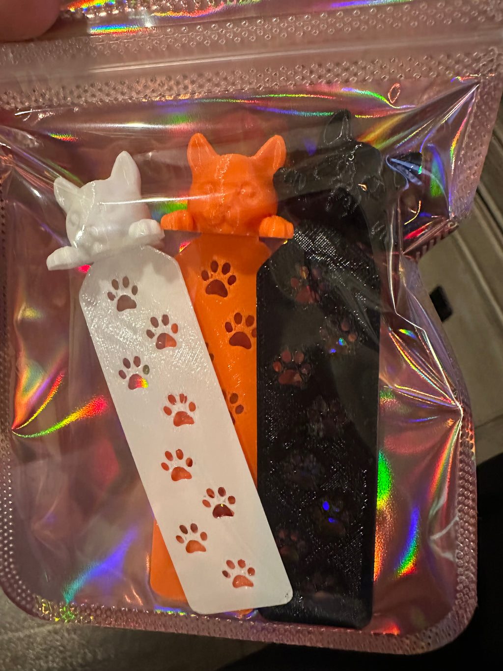 Three little cats ( set of three) bookmarks