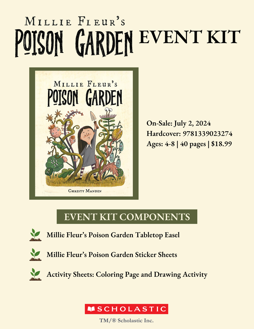 Millie Fleur's Poison Garden by Christy Mandin