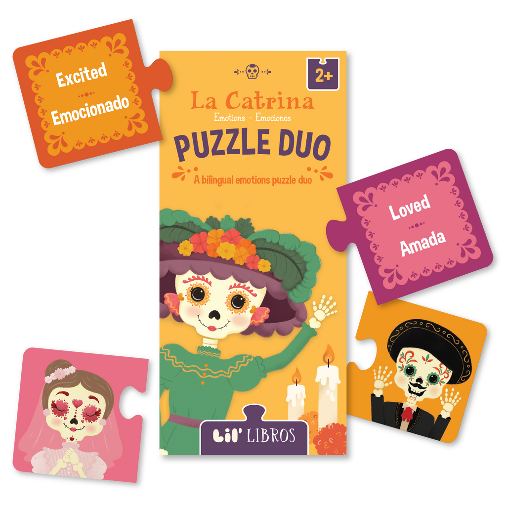La Catrina: Emotions / Emociones Puzzle Duo