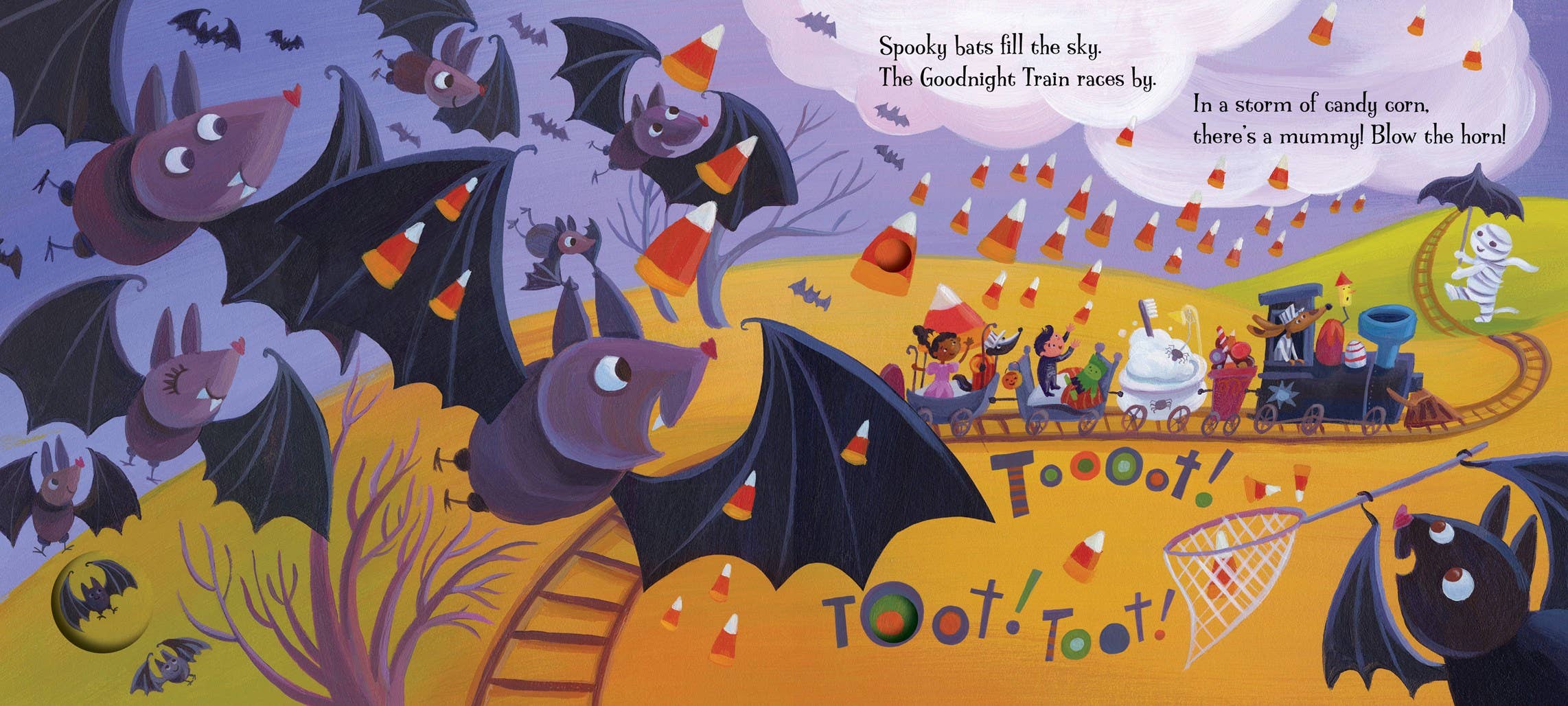 Goodnight Train Halloween Board Book