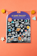 Sí Sabo Galaxy: A Space Bilingual Reusable Sticker Play Set