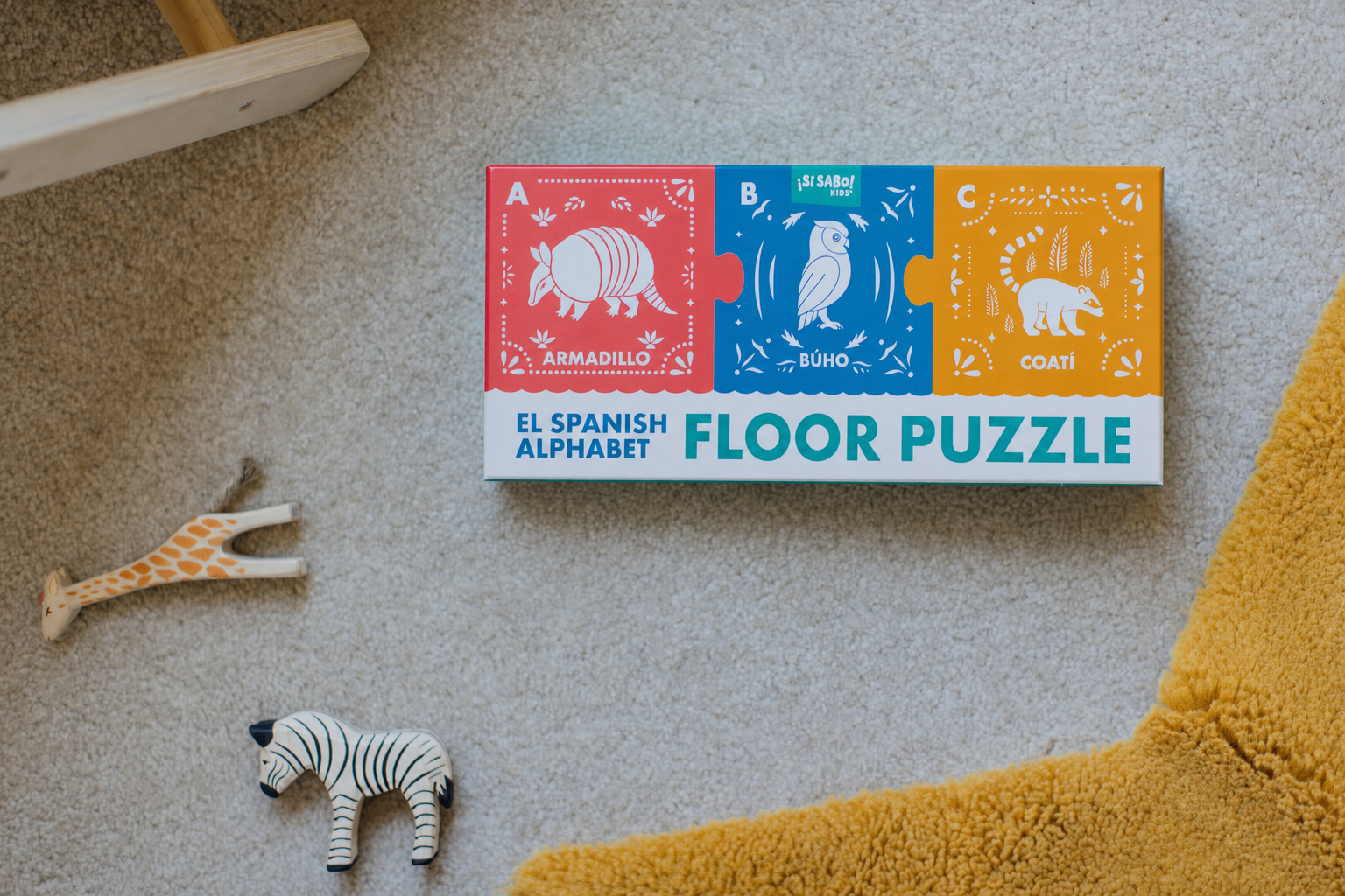 El Spanish Alphabet Jumbo Floor Puzzle: 27-Piece ABC Puzzle