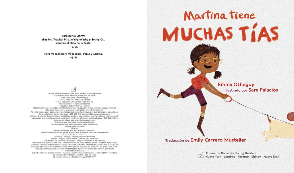 Martina tiene muchas tías (Martina Has Too Many Tías) by Emma Otheguy- Spanish