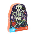24pc Shape Box Puzzle Spooky Skeleton - Glows in the Dark!