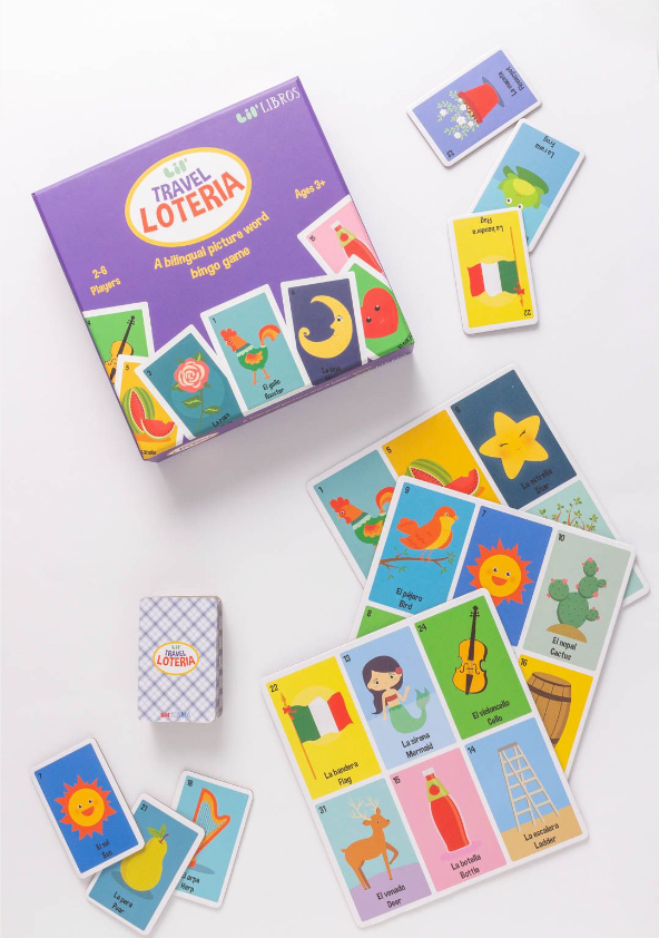 Lil’ Travel Loteria: A Bilingual Picture Word Bingo Game (Bilingual: English and Spanish)